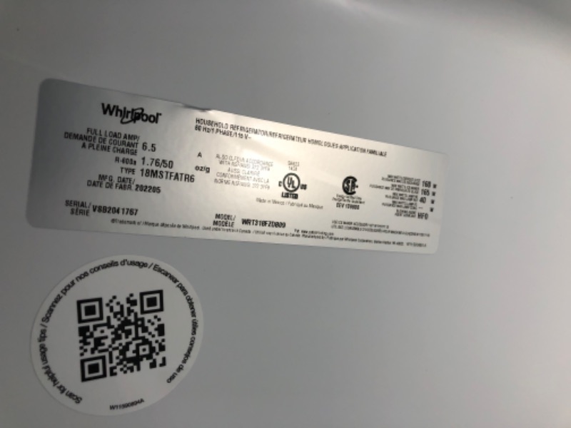Photo 14 of 30-inch Wide Top Freezer Refrigerator - 18 cu. ft.