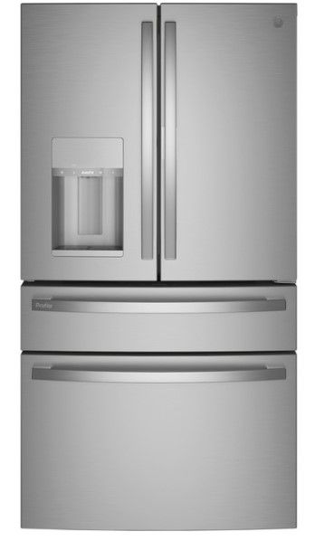 Photo 1 of GE Profile™ 27.9 Cu. Ft. Smart Fingerprint Resistant 4-Door French-Door Refrigerator with Door In Door