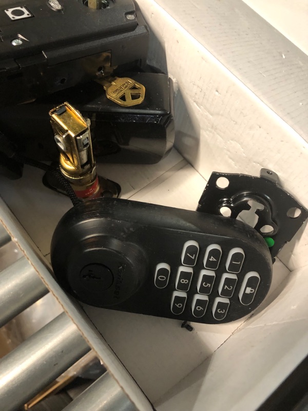 Photo 2 of *USED SEE NOTES* Kwikset Halo Wi-Fi Smart Door Lock, Keyless Entry Electronic Keypad Deadbolt With SmartKey Security, No Hub Required App Remote Control, Venetian Bronze