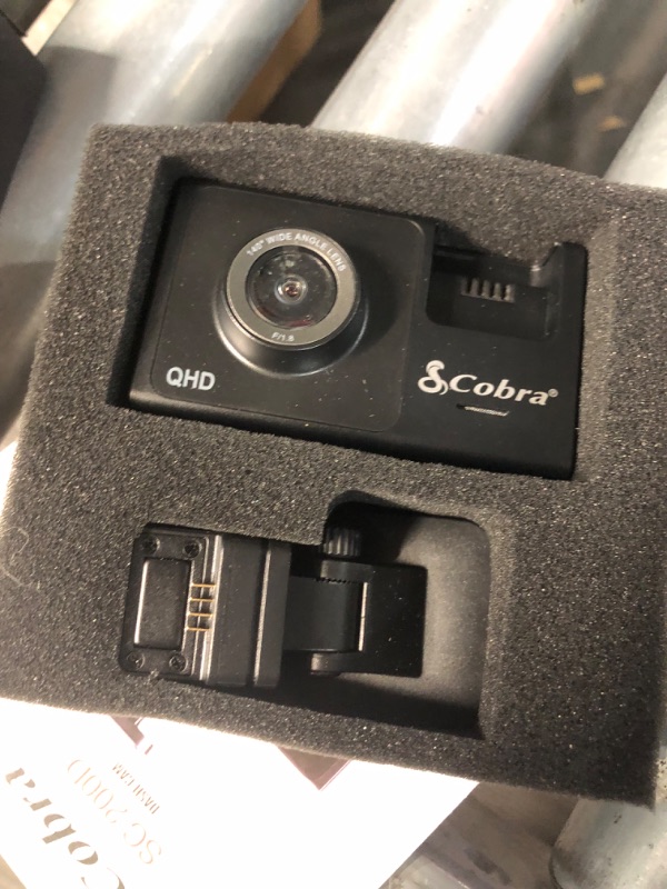 Photo 5 of *USED - SEE NOTES* Cobra Smart Dash Cam + Rear Cam (SC 200D) – QHD+ 1600P Resolution, Built-in Wi-Fi & GPS, Voice Commands, Live Police Alerts, Incident Reports, Emergency Mayday, Drive Smarter App, 16GB SD Card Incl. SC 200D Cam