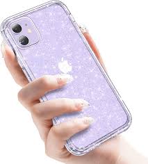 Photo 1 of CASEKOO Crystal Glitter Designed for iPhone 11 Case, [Not Yellowing] [Military Grade Drop Tested] Bling Clear Shockproof Protective Phone Case Thin Slim Cover for Women (6.1'') 2019 -Twinkle Stardust