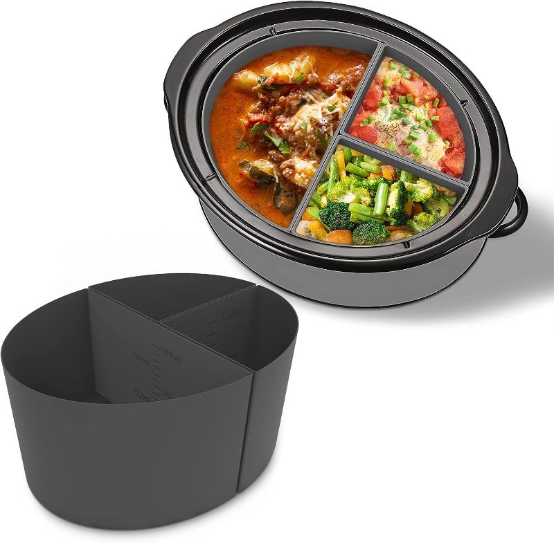 Photo 1 of [READ NOTES]
Slow Cooker Liners fit Stewpot 6-7 Quart Slow Cooker, BPA Free SILICONE Divider Insert Reusable & Leakproof, Dishwasher Safe