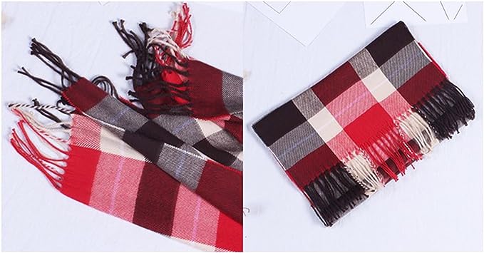 Photo 1 of Wander Agio Winter Kids Scarf Warm Shawls Scarves Parent-child Scarf Womens Plaid Scarfs Small
