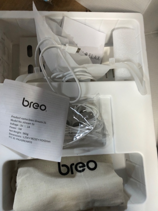 Photo 2 of Breo iDream5s Electric Head Massager, Eye & Neck Massage Helmet -Black