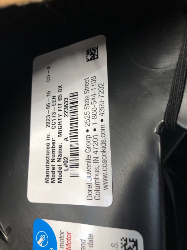 Photo 1 of Cosco Mighty Fit 65 DX Convertible Car Seat (Heather Onyx Gray)
