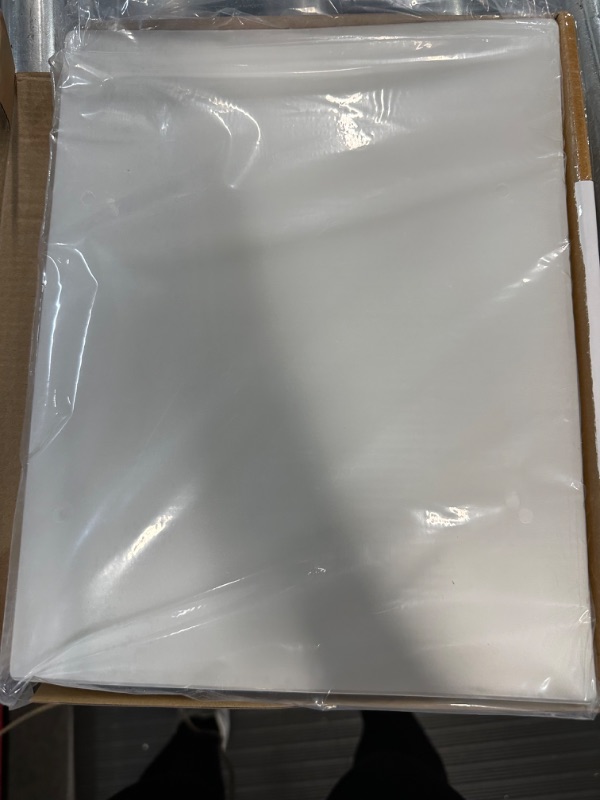 Photo 1 of Amazon Basics Clear Thermal Laminating Plastic Paper Laminator Sheets - 9 x 11.5-Inch, 200-Pack,