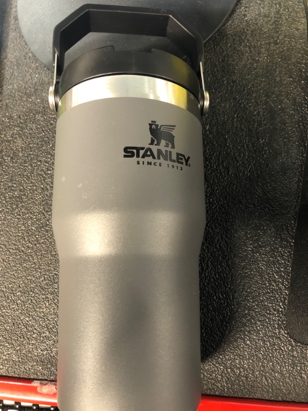 Photo 2 of Stanley IceFlow Stainless Steel Tumbler with Straw Charcoal 20oz Tumbler