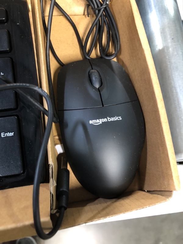 Photo 3 of AmazonBasics USB Wired Computer Keyboard and Wired Mouse- 6 FEET 