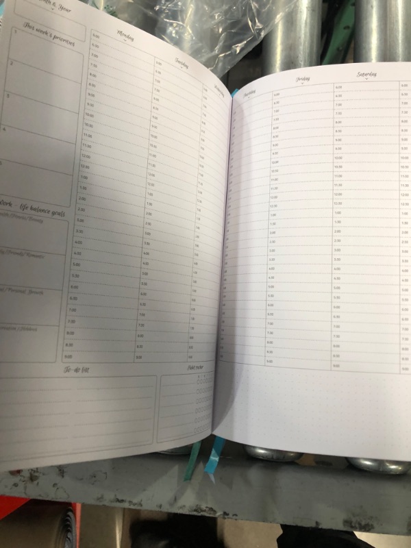 Photo 4 of SEE NOTES 
GoGirl Planner PRO Schedule - Undated Planner with Hourly Time Slots (7"x10'')