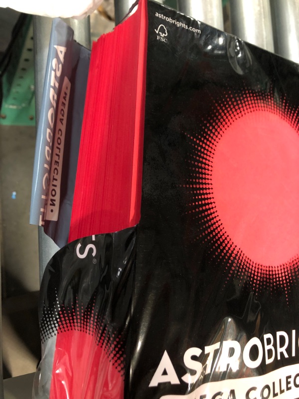 Photo 1 of SEE NOTES 
Astrobrights Mega Collection, Colored Cardstock, Ultra Red, 320 Sheets, 65 lb/176 gsm, 8.5" x 11" - MORE SHEETS! (91682)