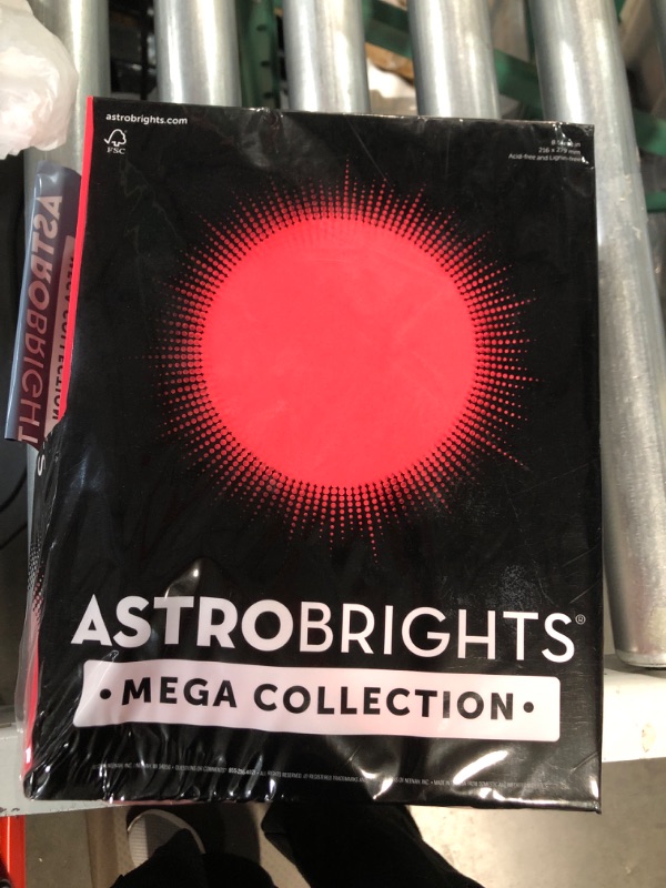 Photo 2 of SEE NOTES 
Astrobrights Mega Collection, Colored Cardstock, Ultra Red, 320 Sheets, 65 lb/176 gsm, 8.5" x 11" - MORE SHEETS! (91682)