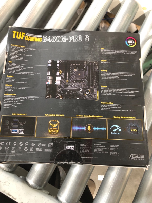 Photo 3 of ASUS TUF Gaming B450M-PRO S AMD AM4 (3rd Gen Ryzen™) Micro ATX Gaming Motherboard