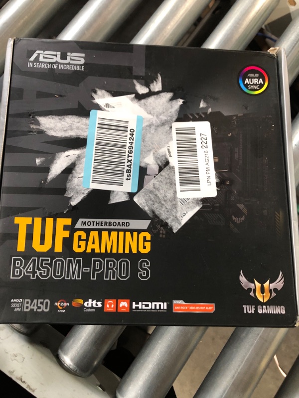 Photo 2 of ASUS TUF Gaming B450M-PRO S AMD AM4 (3rd Gen Ryzen™) Micro ATX Gaming Motherboard