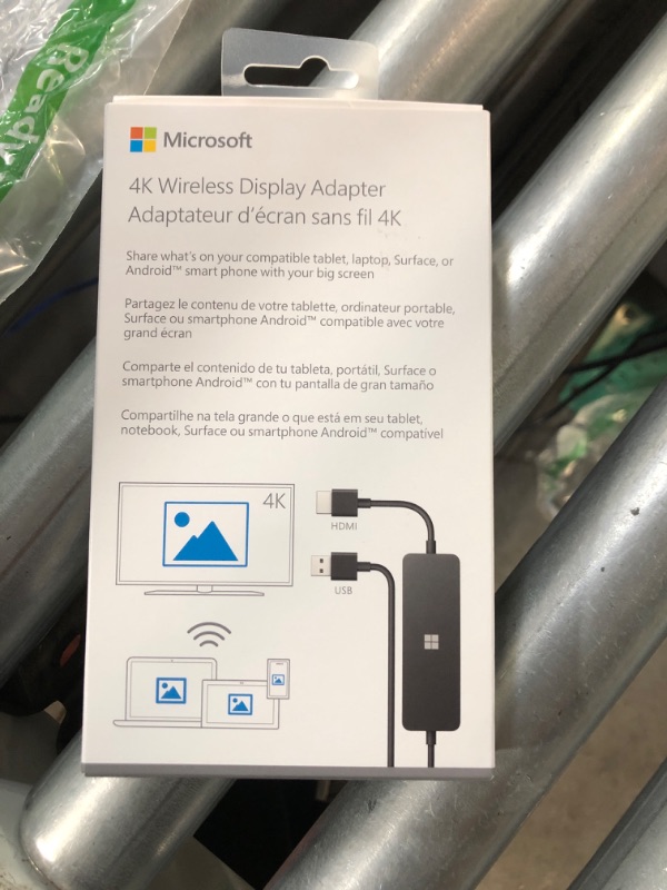 Photo 2 of Microsoft 4k Wireless Display Adapter - Black. Compatible with 4K TVs