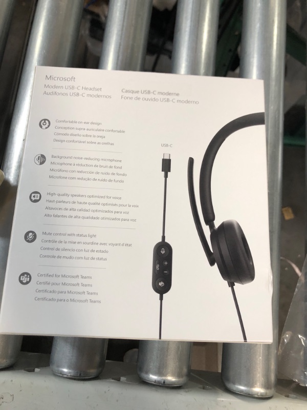 Photo 2 of Microsoft Modern USB-C Headset - Wired Headset,On-Ear Stereo Headphones