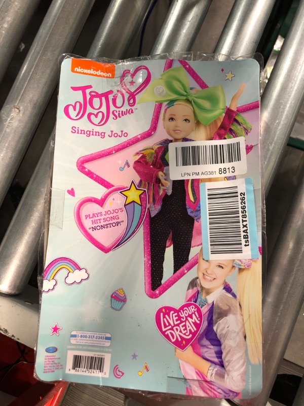 Photo 3 of JoJo Siwa 10 Inch Singing Doll, Sings Hit Song Titled "Non-Stop", Pink Jacket with Rainbow Fringe, by Just Play