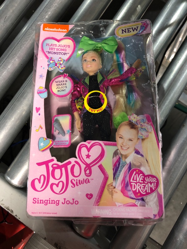 Photo 2 of JoJo Siwa 10 Inch Singing Doll, Sings Hit Song Titled "Non-Stop", Pink Jacket with Rainbow Fringe, by Just Play