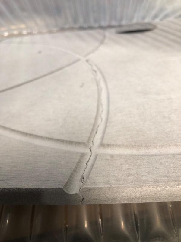 Photo 1 of *DAMAGED* TOSORO - Stone Bath Mat, Diatomaceous Earth Non-Slip Stone Shower Mat - Quick Drying Absorbent Bath Stone Mat - Elegant & Modern Design, Easy to Clean (23.5 x 15 Grey) Enso Grey
