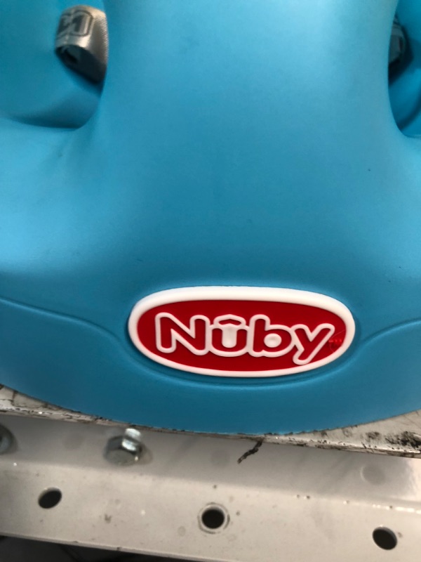 Photo 3 of Nuby My Floor Seat, Soft Foam Cushion with Safety Harness and High Back Design, for Ages 4-12 Months, Aqua