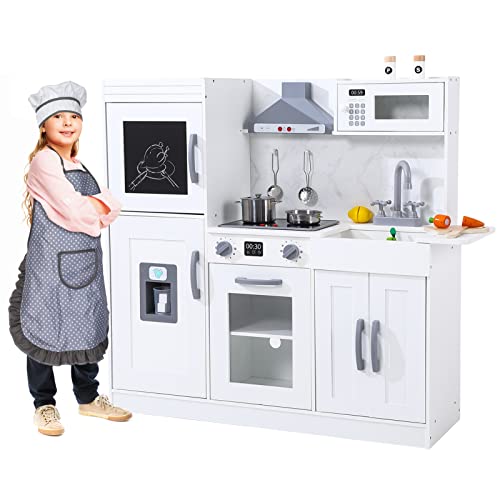 Photo 1 of **DAMAGE**
Wooden Chef Pretend Play Set with 20 PCS Cookware Accessories,