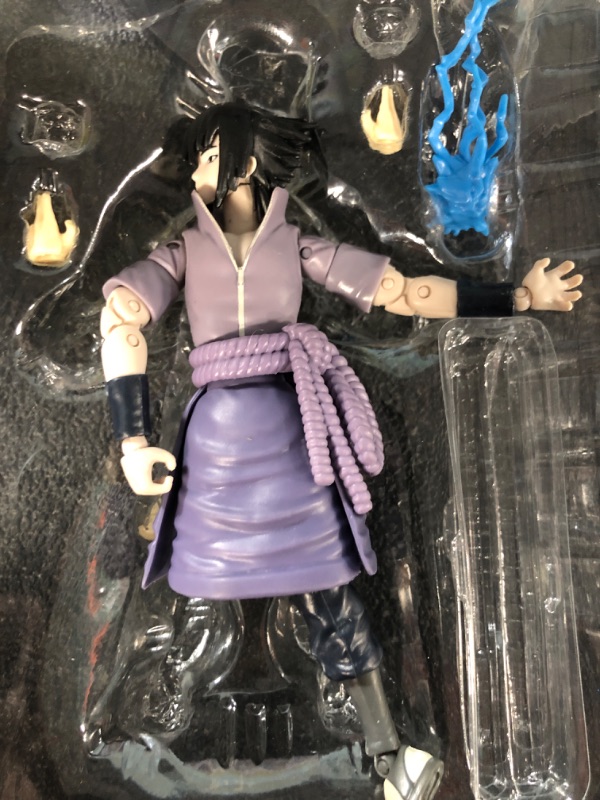 Photo 4 of DMAGED/SEE NOTES 
Bandai Naruto Anime Heroes Sasuke Uchiha Toy Action Figure Toy Bundle 