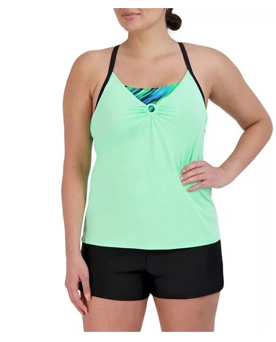 Photo 1 of **STOCK PHOTO JUST FOR REFERENCE**
ZeroXposur Ladies Solid 2For Top Swimsuit - XXL
