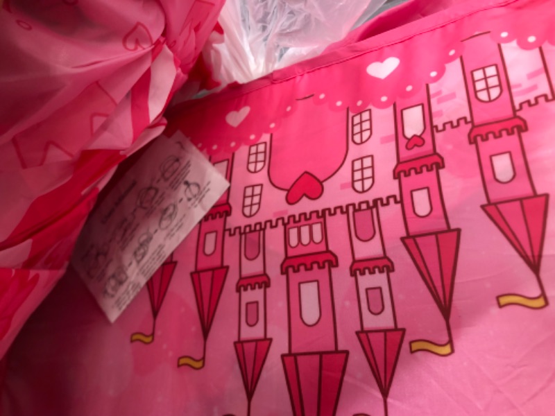 Photo 1 of Pink Princess Castle Tent Set Up