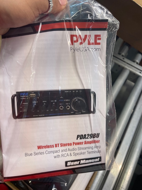 Photo 2 of Pyle Wireless Bluetooth Stereo Power Amplifier - 200W Dual Channel Sound Audio Stereo Receiver w/RCA, USB, SD, MIC in, FM Radio, for Home Computer via RCA - PDA29BU.5 Basic Feature