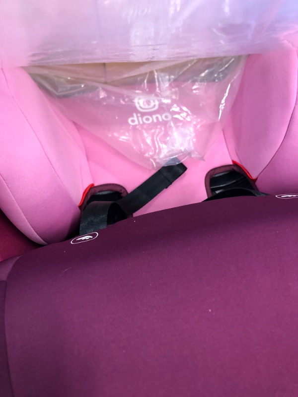 Photo 2 of Diono Cambria 2 XL 2022, Dual Latch Connectors, 2-in-1 Belt Positioning Booster Seat, High-Back to Backless Booster with Space and Room to Grow, 8 Years 1 Booster Seat, Pink NEW! Pink