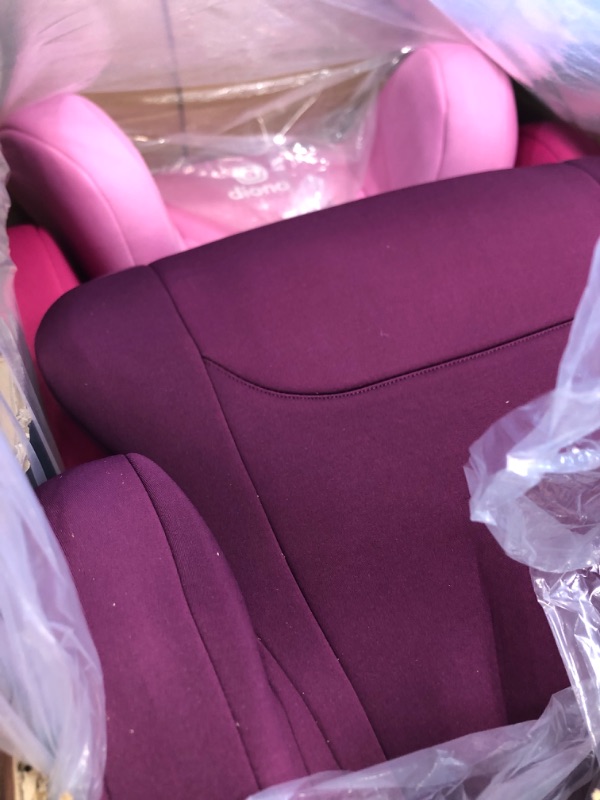 Photo 5 of Diono Cambria 2 XL 2022, Dual Latch Connectors, 2-in-1 Belt Positioning Booster Seat, High-Back to Backless Booster with Space and Room to Grow, 8 Years 1 Booster Seat, Pink NEW! Pink