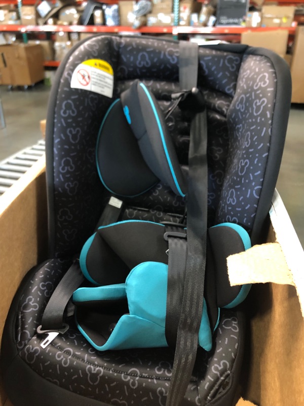 Photo 4 of Disney Baby Jive 2 in 1 Convertible Car Seat,Rear-Facing 5-40 pounds and Forward-Facing 22-65 pounds, Mickey Teal