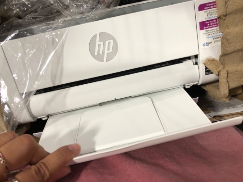 Photo 3 of HP DeskJet 3755 Compact All-in-One Wireless Printer - Stone Accent (J9V91A) 