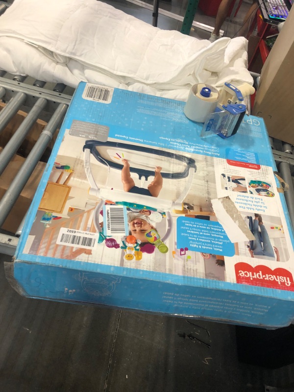 Photo 1 of Fisher-Price Astro Kitty SpaceSaver Jumperoo, Space-Themed Infant Activity Center with Adjustable Bouncing seat, Lights, Music and Interactive Toys1018880346
