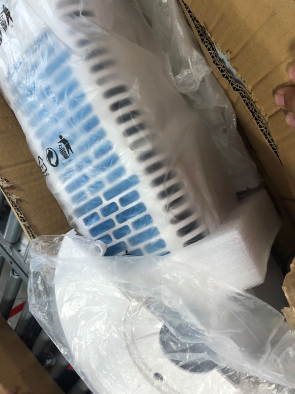 Photo 1 of 35’’ Evaporative Cooler Tower Fan 3-IN-1 Portable Air Conditioner, Remote Control, 120 Degree Oscillation, 3 Speeds, Normal/Sleep/Cool Modes, 7 Hour Timer & 4 Ice Packs for Home Office School Outdoor White