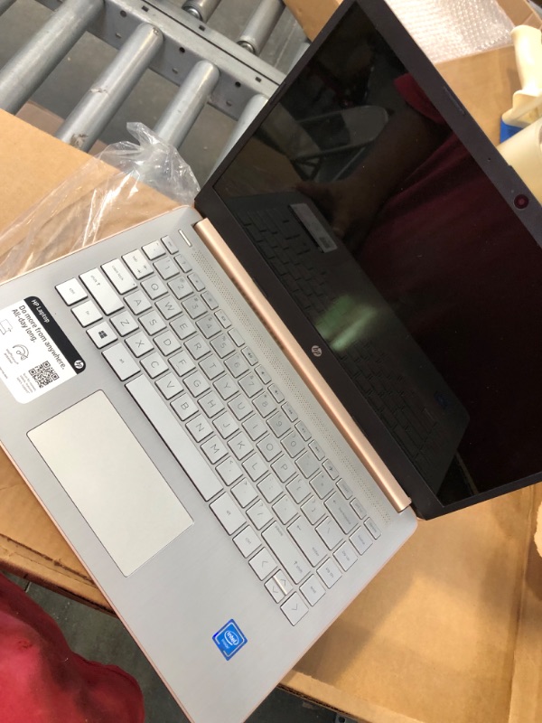 Photo 6 of HP 14 Laptop, Intel Celeron N4020, 4 GB RAM, 64 GB Storage, 14-inch Micro-edge HD Display, Windows 11 Home, Thin & Portable, 4K Graphics, One Year of Microsoft 365 (14-dq0030nr, 2021, Pale Rose Gold) 14-inch Pale rose gold