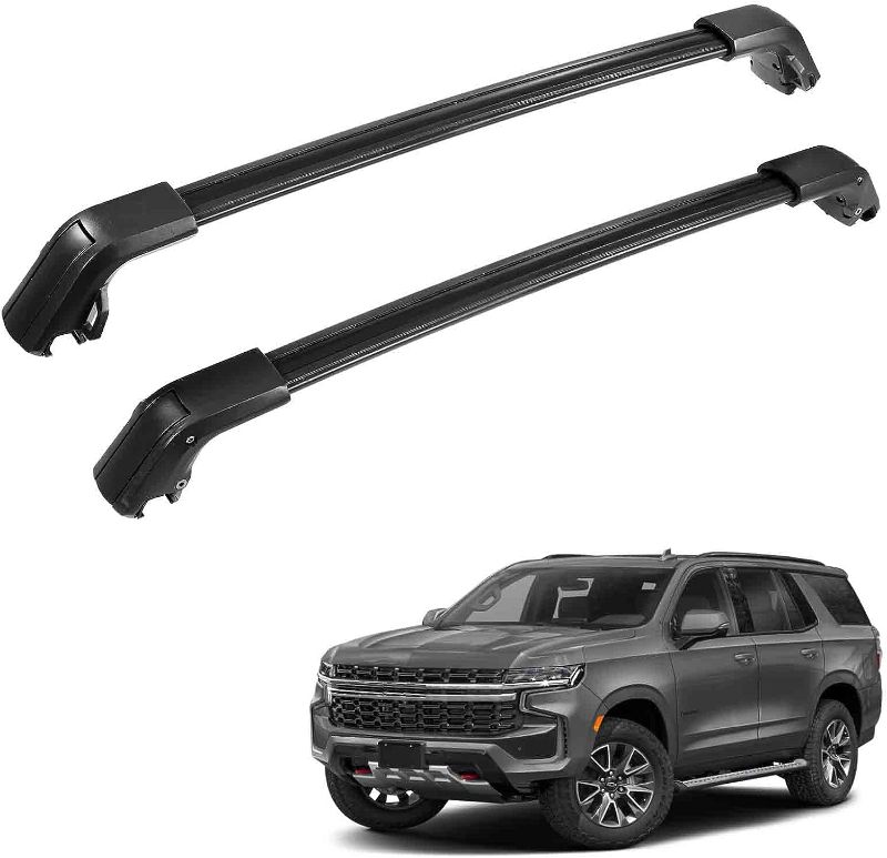 Photo 1 of ALAVENTE Roof Rack Crossbar Compatible with Chevrolet Tahoe/Suburban/GMC Yukon&Yukon XL/Cadillac Escalade&Escalade ESV 2021-2022 W/Side Rails 400lbs Adjustable Luggage Cargo Carrier Bar Rooftop