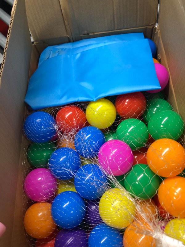 Photo 1 of LANGXUN Soft Plastic Ball Pit Balls - Plastic Toy Balls for Kids - Ideal Baby Toddler Ball Pit, Ball Pit Play Tent, Baby Pool Water Toys, Kiddie Pool, Party Decoration, Photo Booth Props 50pcs /100pcs