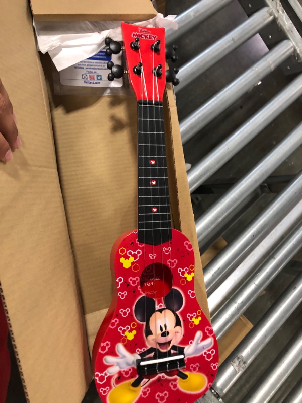 Photo 1 of First Act Mickey Mouse Toy Ukulele, 20 Inch - Ukulele for Beginners, Musical Instruments for Toddlers and Preschoolers - Features Your Child’s Favorite Disney Character