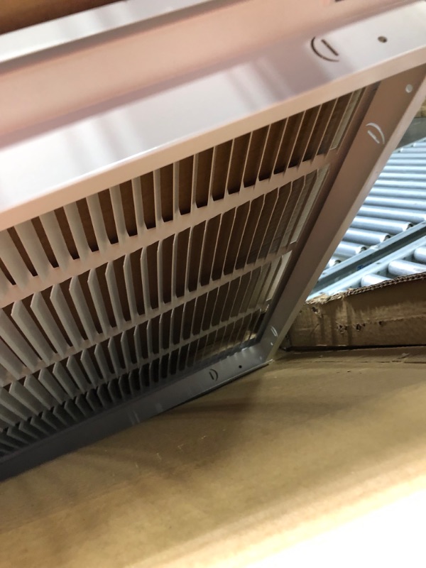 Photo 3 of 20"W x 30"H [Duct Opening Size] Steel Return Air Filter Grille (AGC Series) Detachable Door, for 1-inch Filters, Vent Cover Grill, White, Outer Dimensions: 22 5/8"W X 32 5/8"H for 20x30 Opening Duct Opening Size: 20"x30"