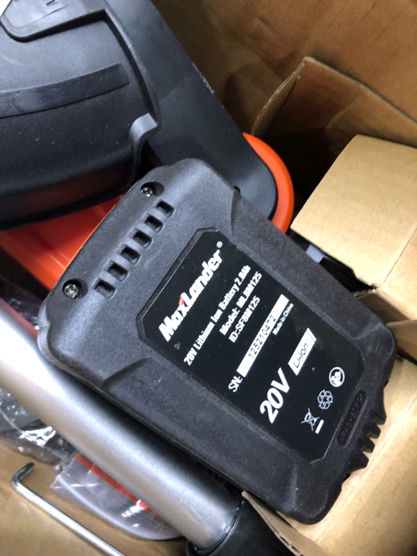 Photo 6 of MAXLANDER 12 Inch 20V Cordless String Trimmer, 2 PCS 2.0Ah Battery Weed Wacker/Edger, 1 Quick Charger,6 PCS Replacement Spool Trimmer Lines, Length Adjustable, Powerful Lightweight Grass Trimmer W/String trimmer 12''