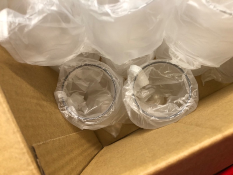 Photo 2 of 48 piece Stemless Unbreakable Crystal Clear Plastic Wine Glasses Set of 48 (10 Ounces)