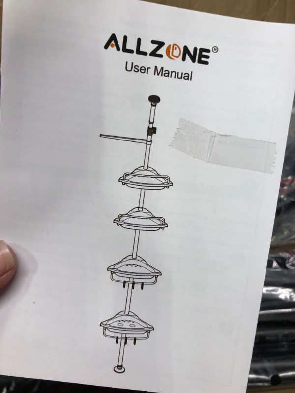 Photo 1 of Allzone, Corner Shower Caddy 4 Tier 