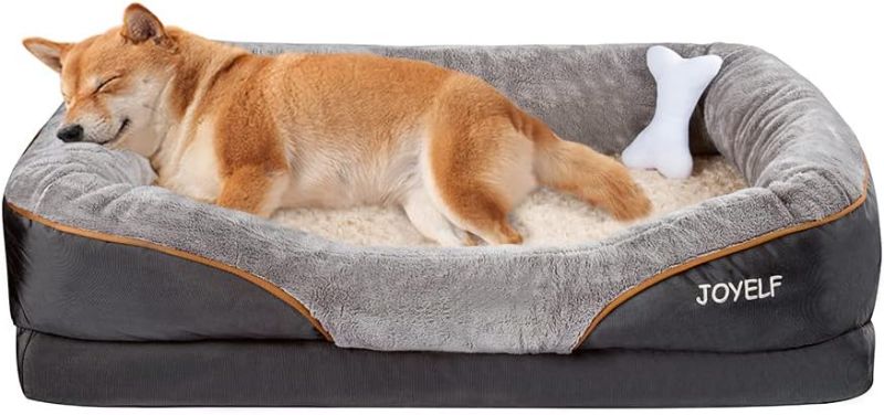 Photo 1 of  JOYELF Large Memory Foam Dog Bed, Orthopedic Dog Bed & Sofa with Removable Washable Cover