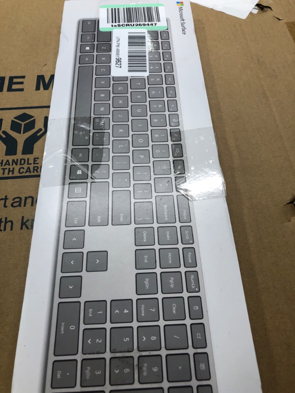 Photo 2 of Microsoft Surface Keyboard, WS2-00025, Silver