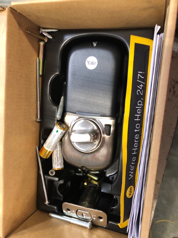 Photo 4 of Yale Assure Lock SL with Z-Wave, Key-Free Touchscreen Deadbolt, Satin Nickel Satin Nickel Key-Free***HARDWARE LOOSE IN BOX***