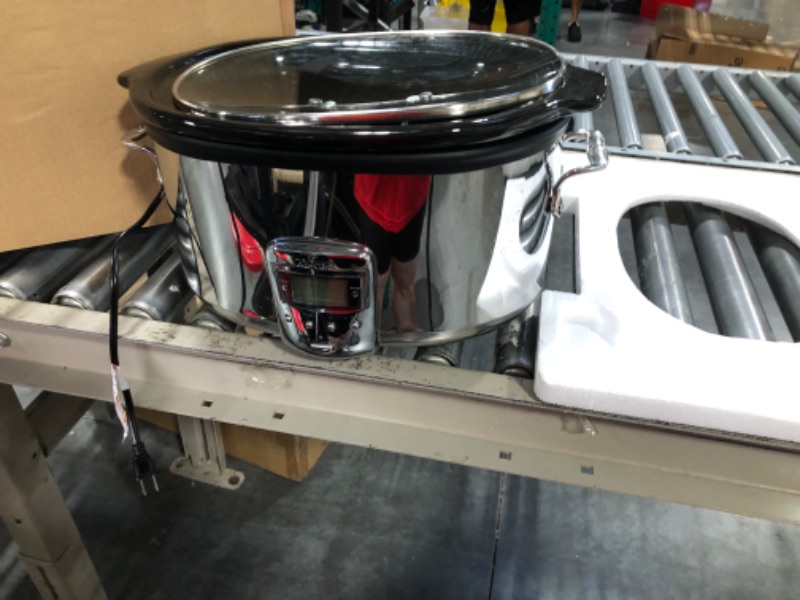 Photo 4 of All-Clad Electrics Stainless Steel and Ceramic Slow Cooker with Insert and Lid 6.5 Quart Nonstick 320 Watts Oval Shaped, Programmable, Dishwasher Safe**ITEM HAS APPEARED TO HAVE BEEN USED**
