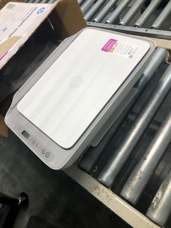 Photo 2 of H-P DeskJet All-in-One Wireless Color Inkjet Printer, Print, Copy, Scan, Wireless USB Connectivity Mobile Printing 

*NO PRINTING CABLE, NO POWER CABLE. 
Unable to test.