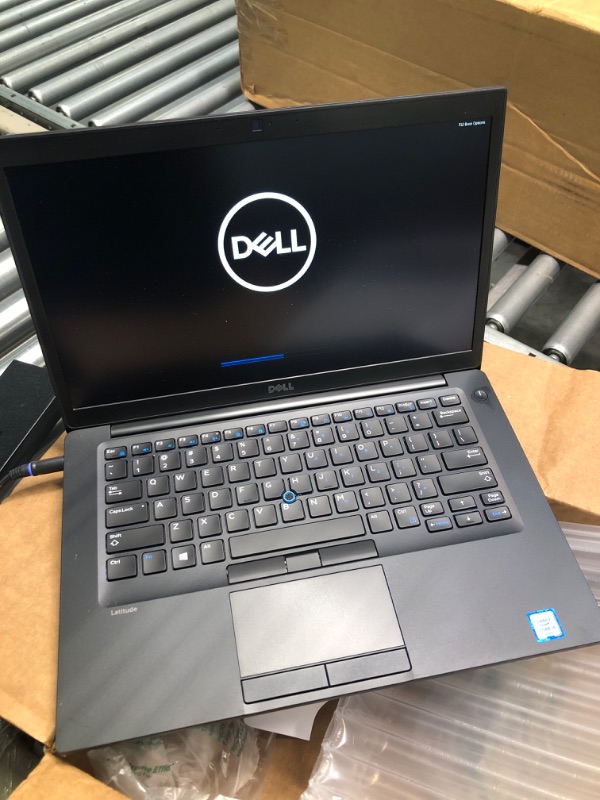 Photo 2 of Dell Latitude 7480 14in FHD i5-6300U 16GB 256GB SSD Webcam Backlit Keyboard Black (Renewed)
*error code on screen