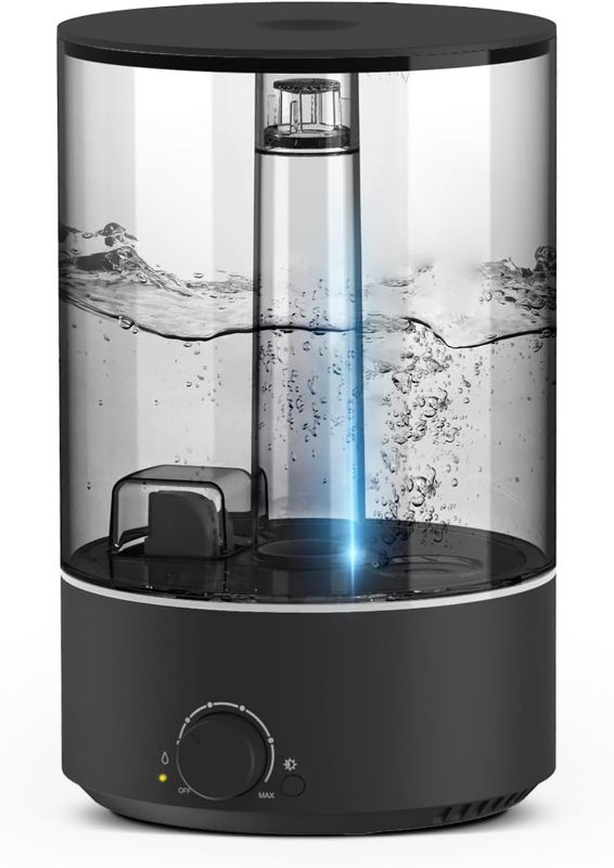 Photo 1 of Acare Humidifier for Bedroom Large Room, 5L Top Fill Cool Mist Humidifier for Baby Home Plant, Air Ultrasonic Humidifiers for Whole House, 40H Work Time (Black)
