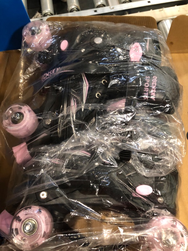 Photo 1 of OBENSKY Pink Roller Skates for Kids, Fun Illuminating Adjustable Roller Skates for Girls Boys Women with All Light Up Wheels, Kids Roller Skates for Beginner, Patines para Niñas Niños
SIZE 7 